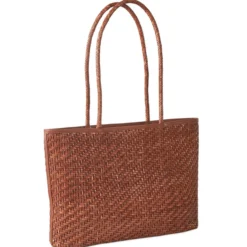 Allan K Flechtleder-Maxi-Shopper