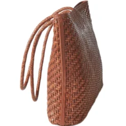 Allan K Flechtleder-Maxi-Shopper