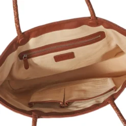 Allan K Flechtleder-Maxi-Shopper