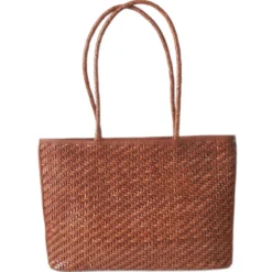 Allan K Flechtleder-Maxi-Shopper
