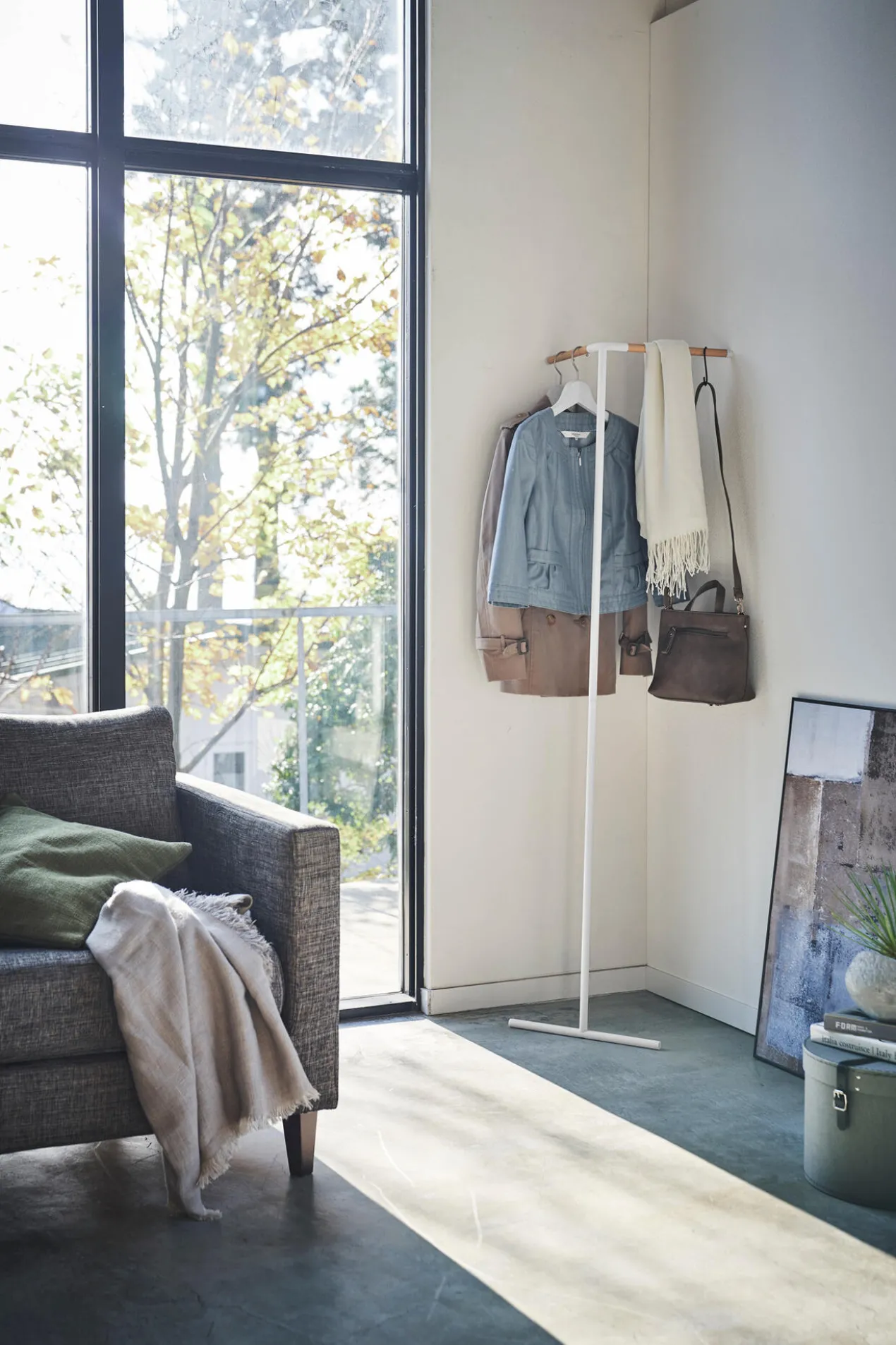 Anlehn-Eckgarderobe