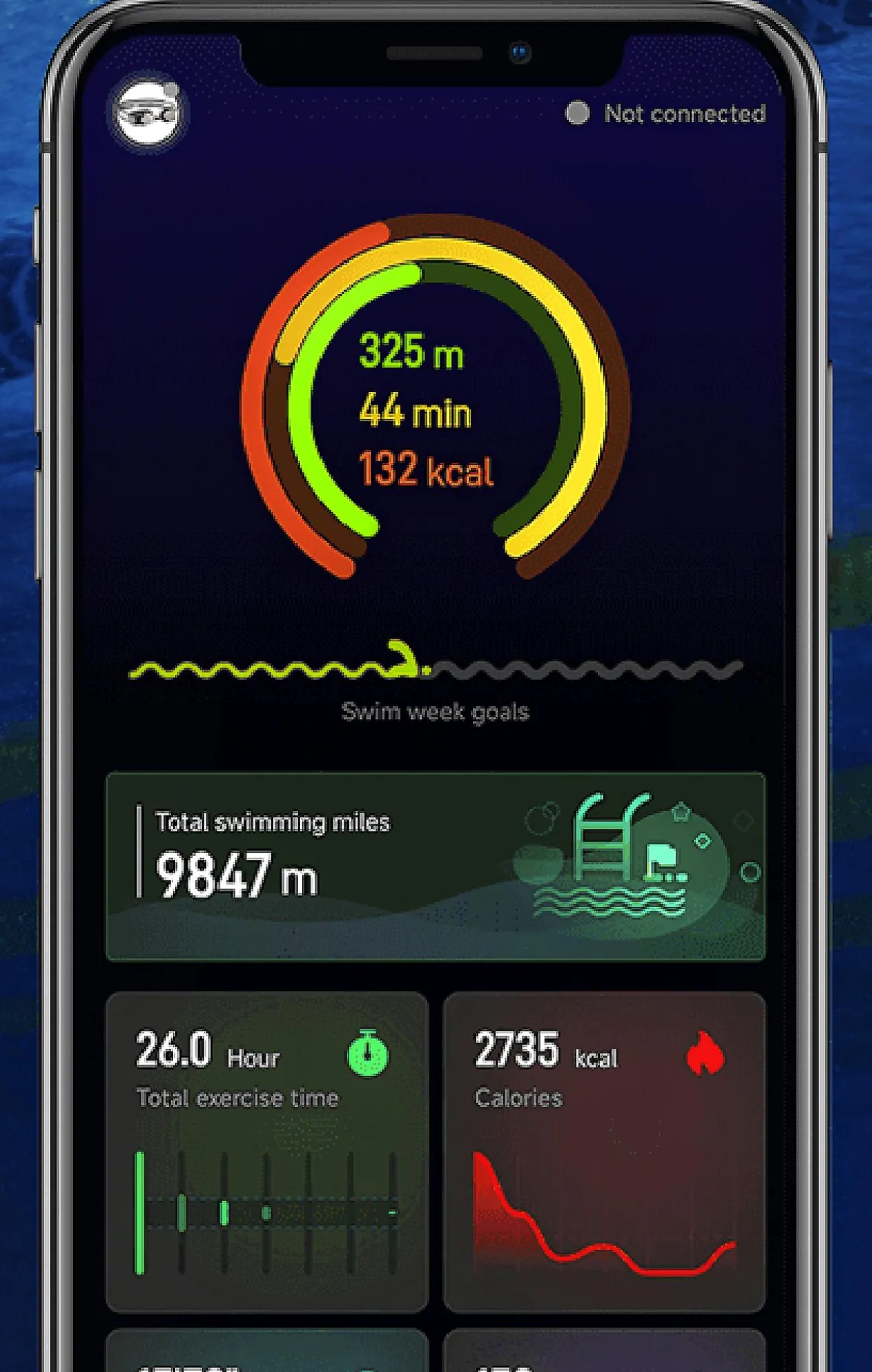 AR-Hightech-Schwimmbrille Holoswim 2