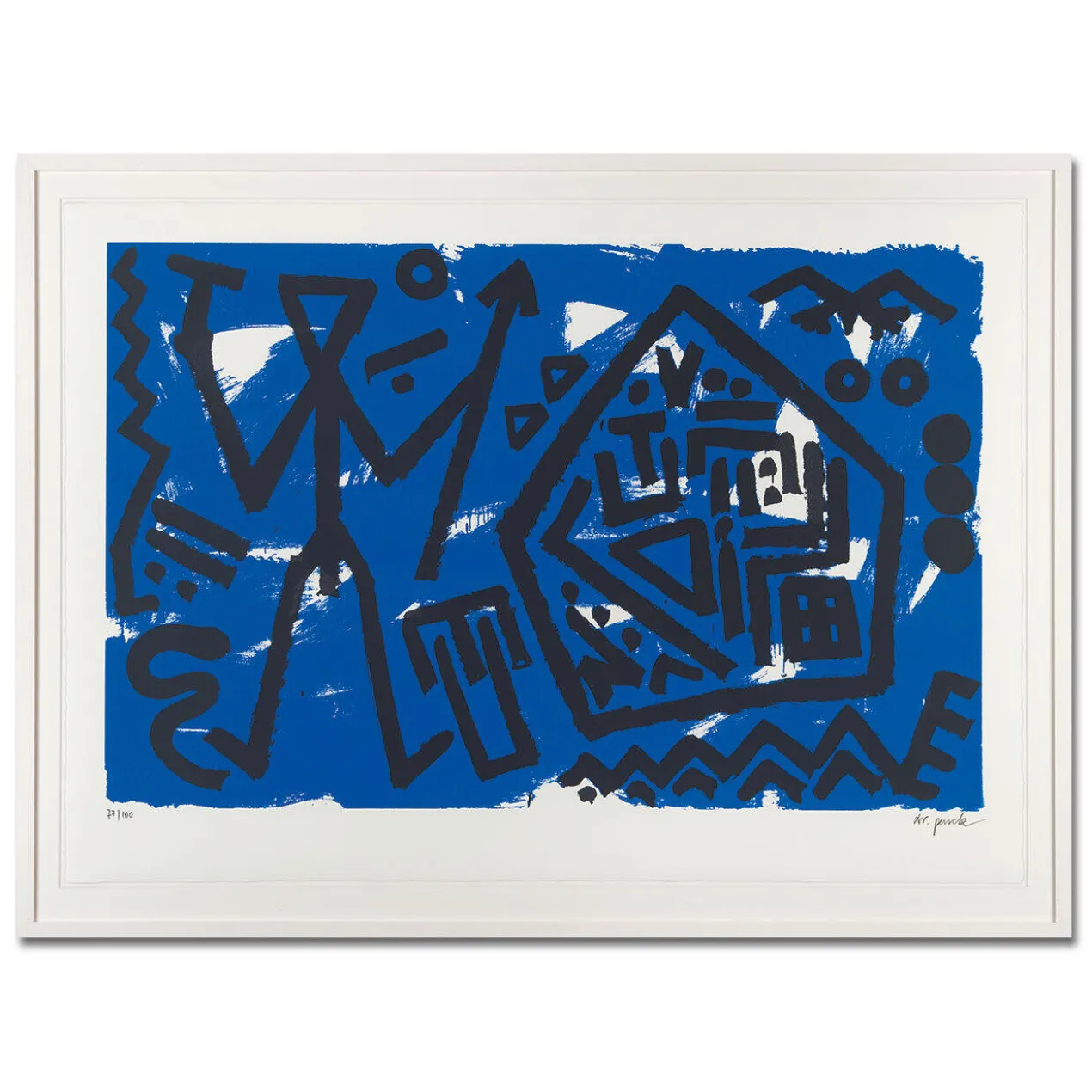 A. R. Penck – Pentagon blau