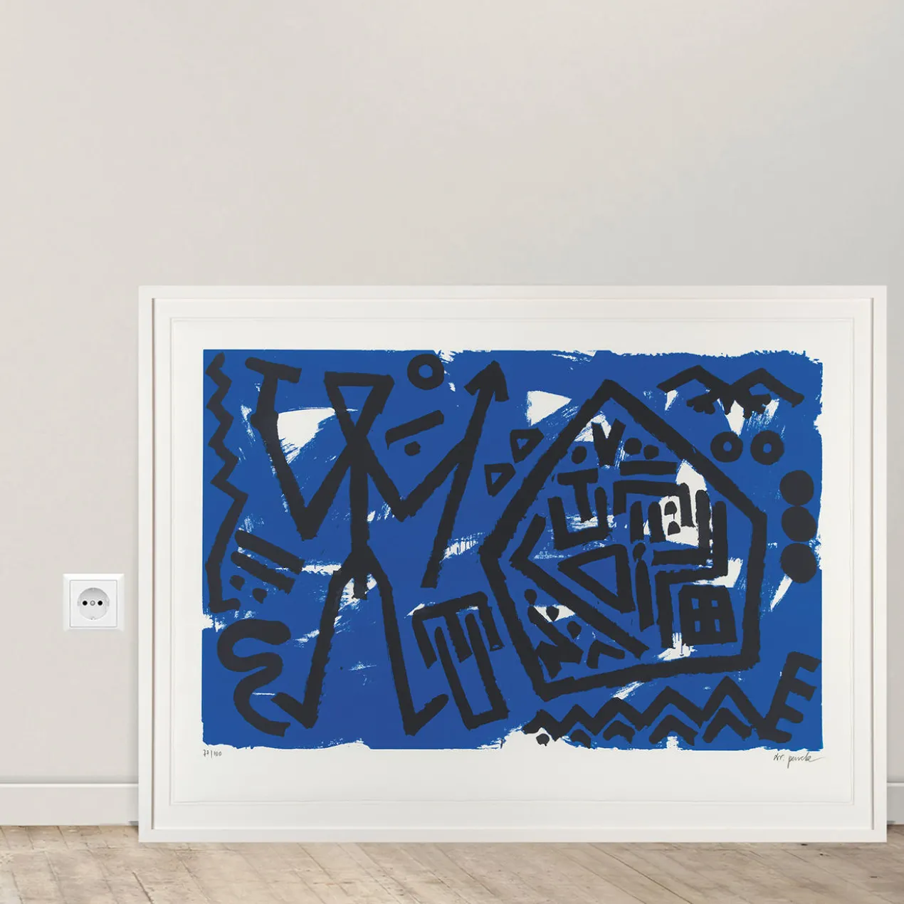 A. R. Penck – Pentagon blau