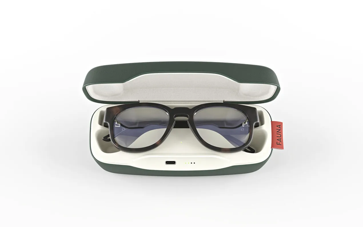 Audio-Blaulichtfilter-Brille oder Audio-Sonnenbrille