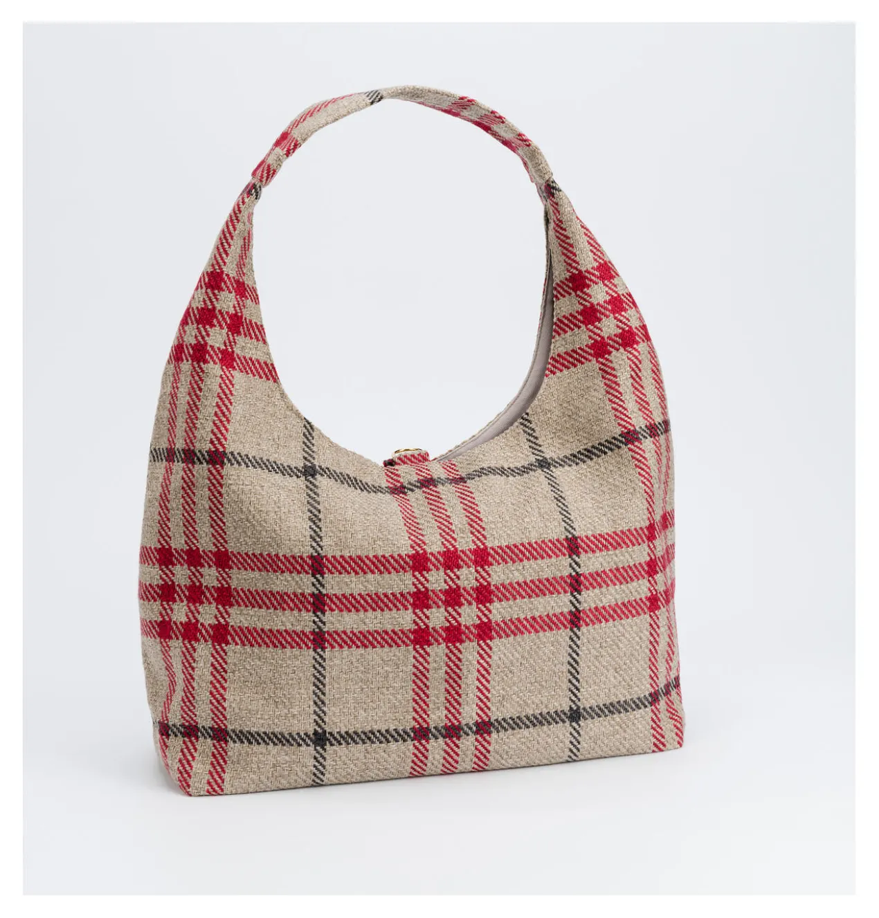 BAZAR Atelier Sablon Tartan-Shopper
