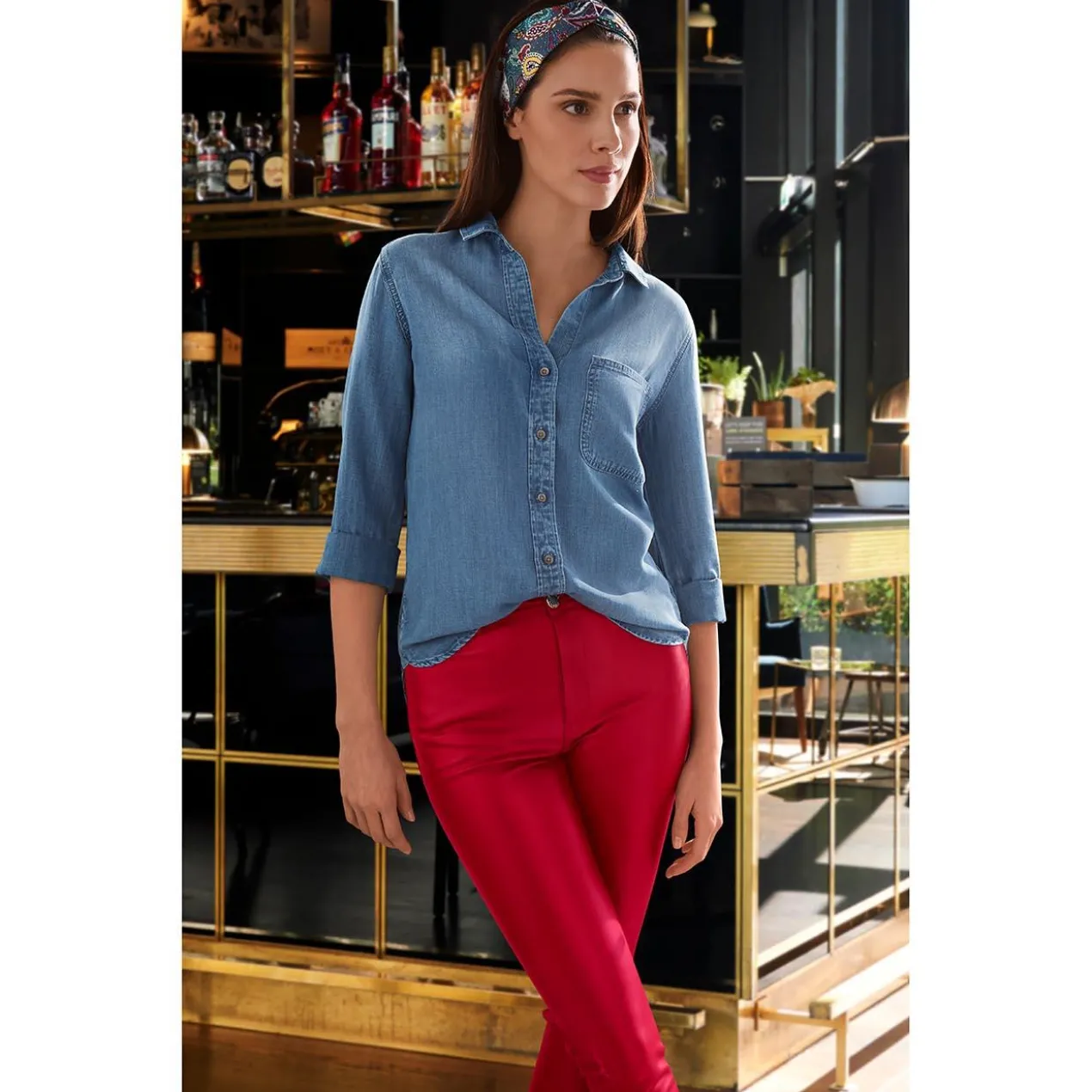 Bella Dahl Jeansbluse