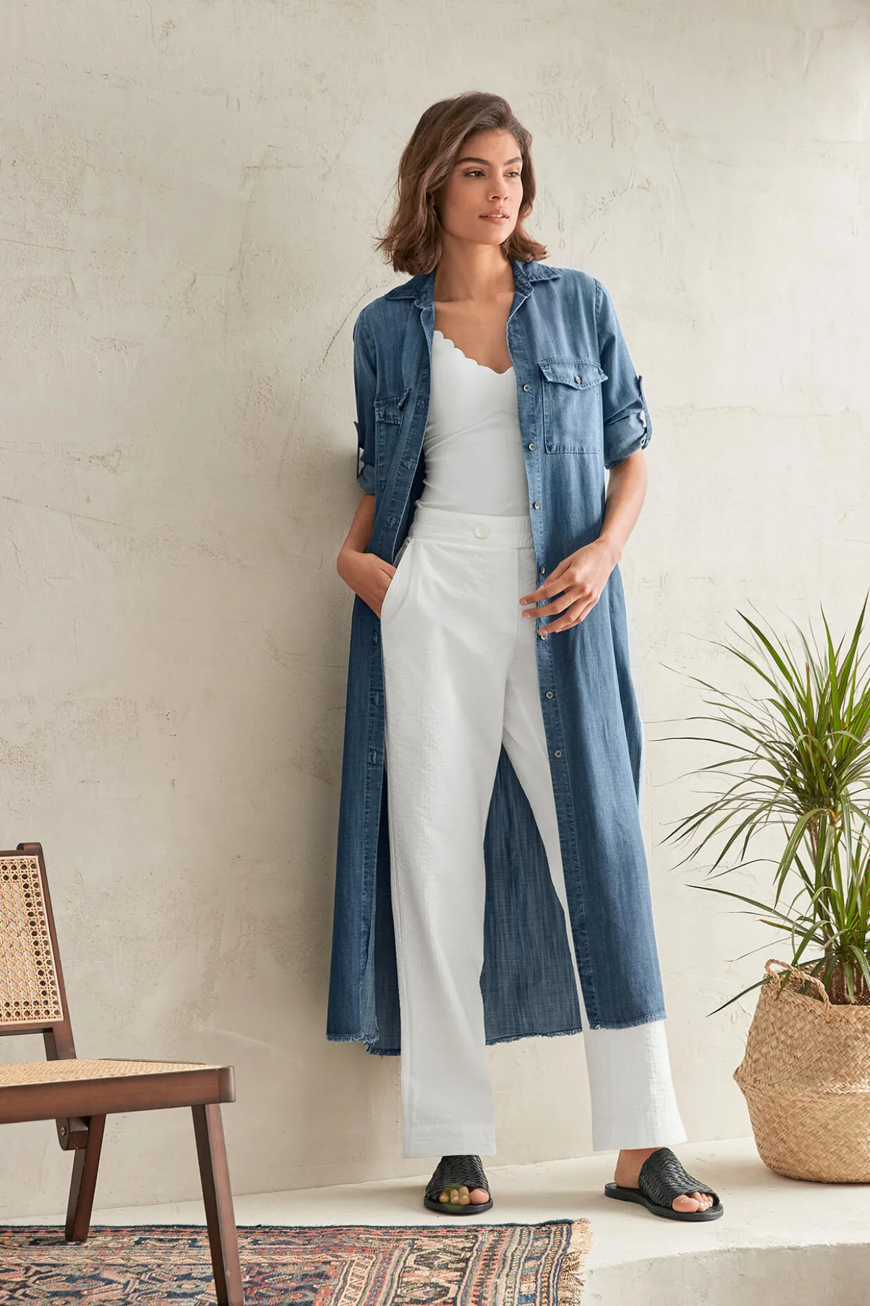 Bella Dahl Jeansblusen-Kleid