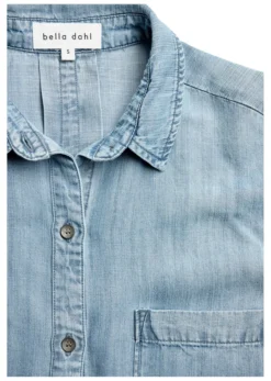 Bella Dahl Kurzarm-Soft-­Jeansbluse