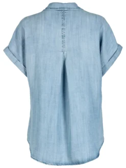 Bella Dahl Kurzarm-Soft-Jeansbluse