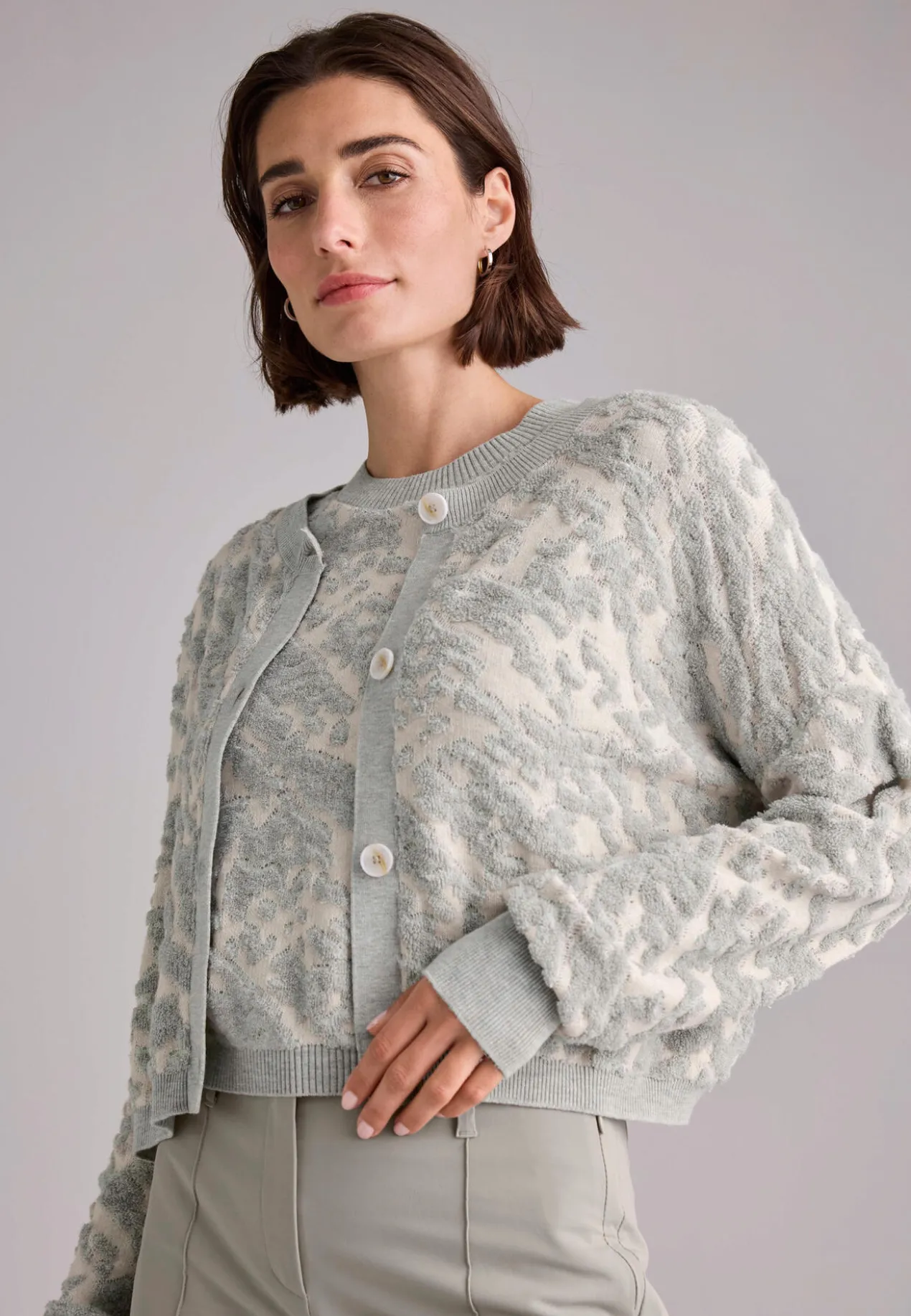 BLANCHE 3D-Jacquard-Twinset
