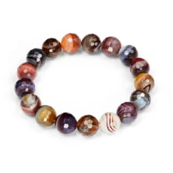 Botswana-Achat-Collier oder Armband