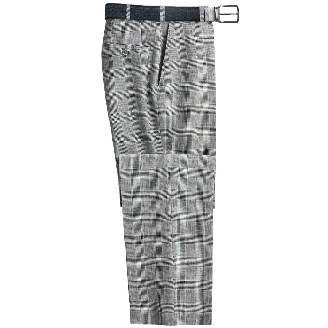 Bottolis Glencheck-Leinenhose