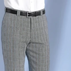 Bottolis Glencheck-Leinenhose