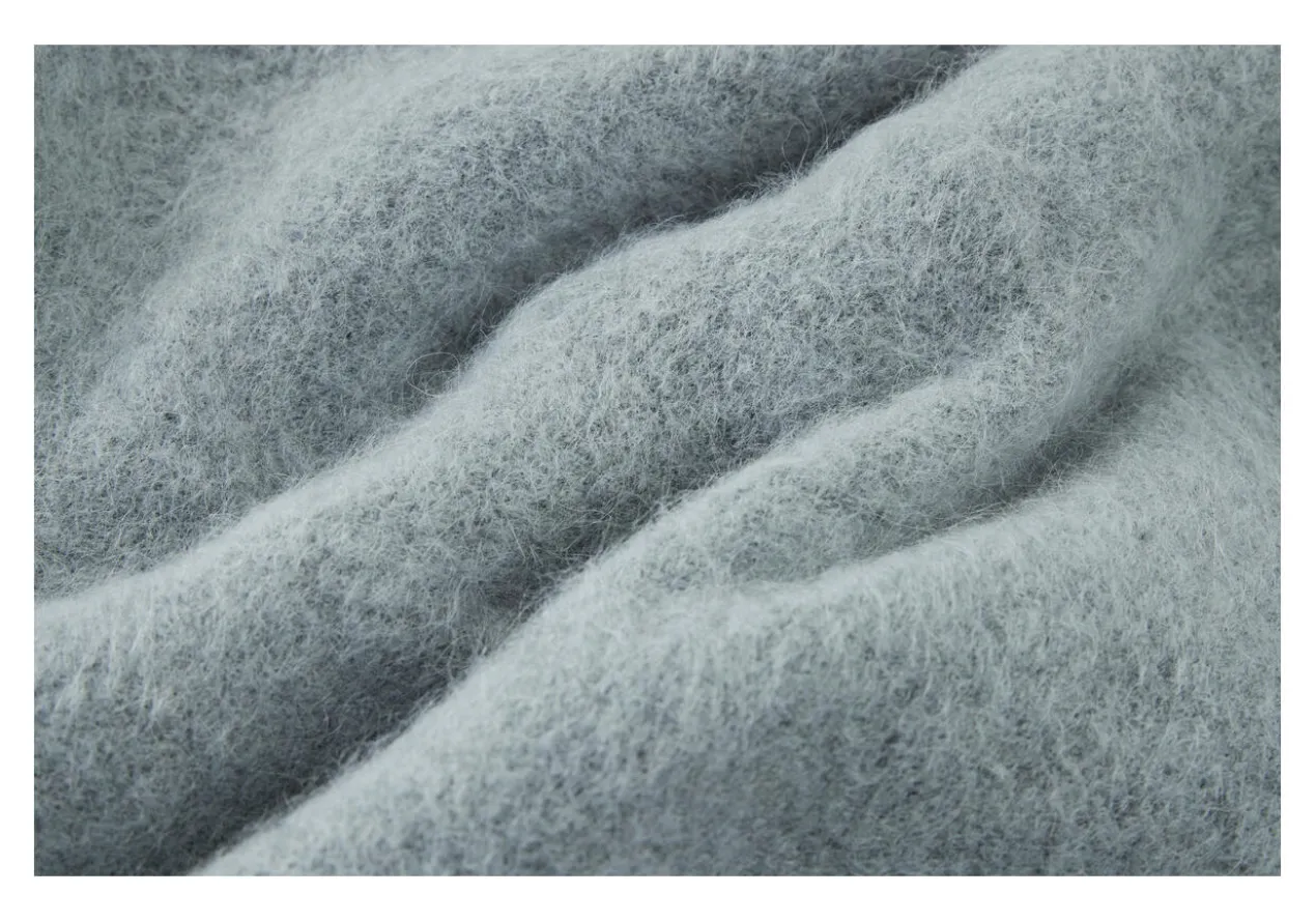 Brushed-Alpaka-Pullover oder -Schal