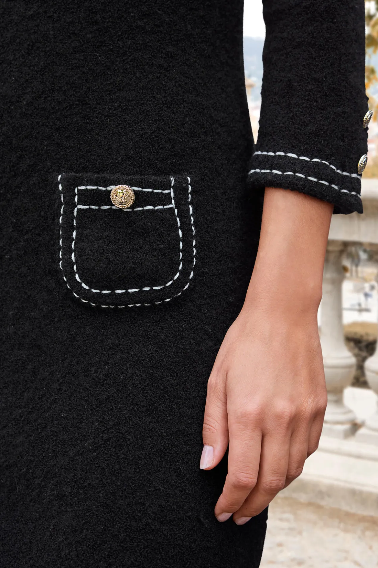 Couture-Strickkleid