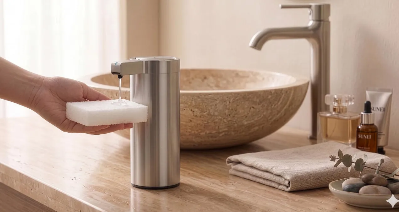 Design-Seifenspender mit Dosierautomatik