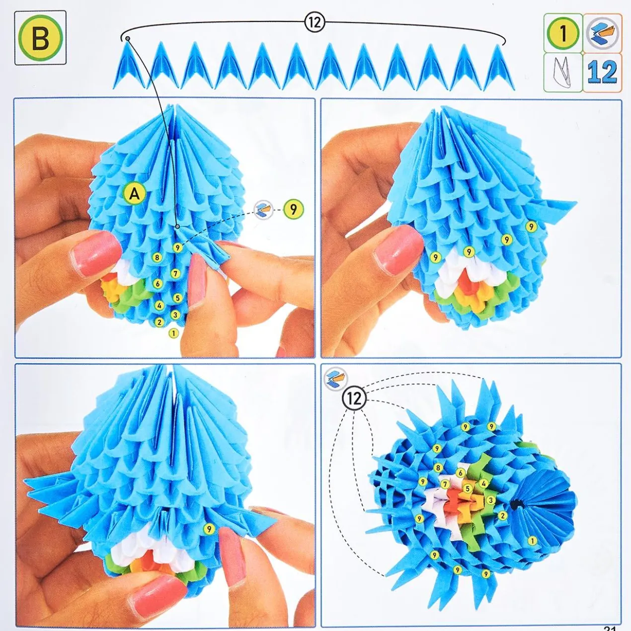 3D Origami Pfau