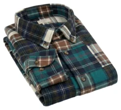 DU4 Patchwork-Flanellhemd