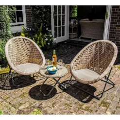 Faltbares Loungeset, 3teilig