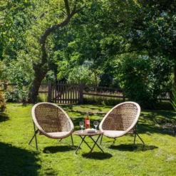 Faltbares Loungeset, 3teilig