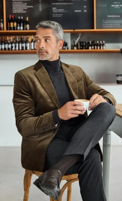Fashion Charts Seiden-Cord-Sakko