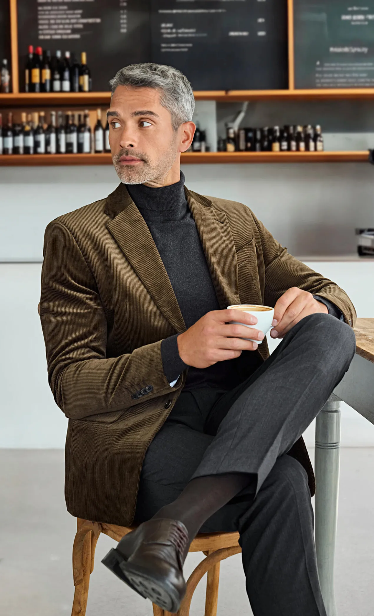 Fashion Charts Seiden-Cord-Sakko