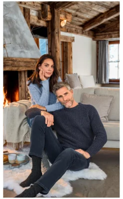 Fisherman Baby-Alpaka-Zopfpullover