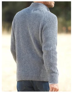 Fisherman Raglan-Strickjacke
