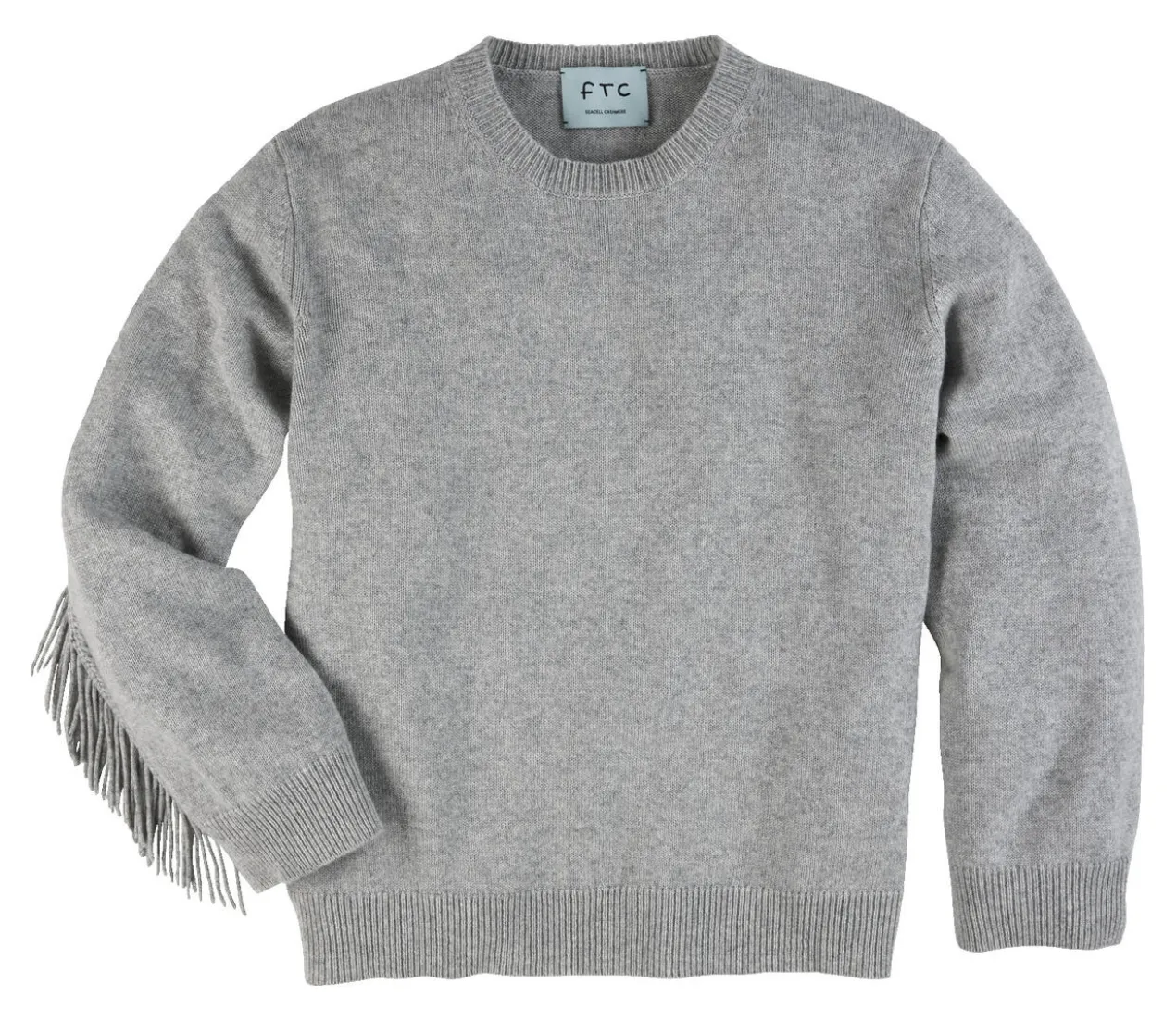 FTC SeaCell®-Kaschmir-Fransenpullover
