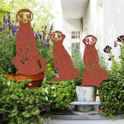 Gartenstecker Erdmännchen, 3er-Set