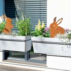 Gartenstecker Hasen, 2er-Set