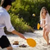 Handgefertigtes Beachball-Spiel