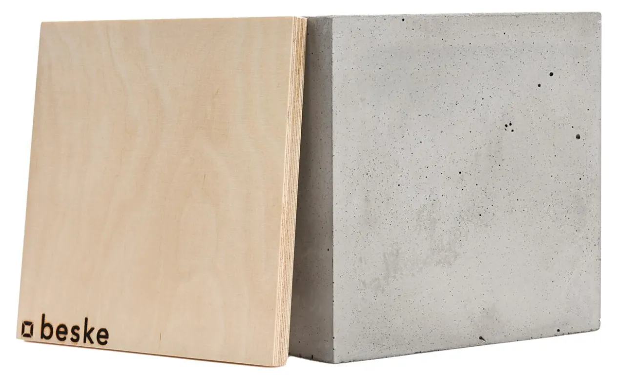 Handgefertigtes Beton-Wachslicht