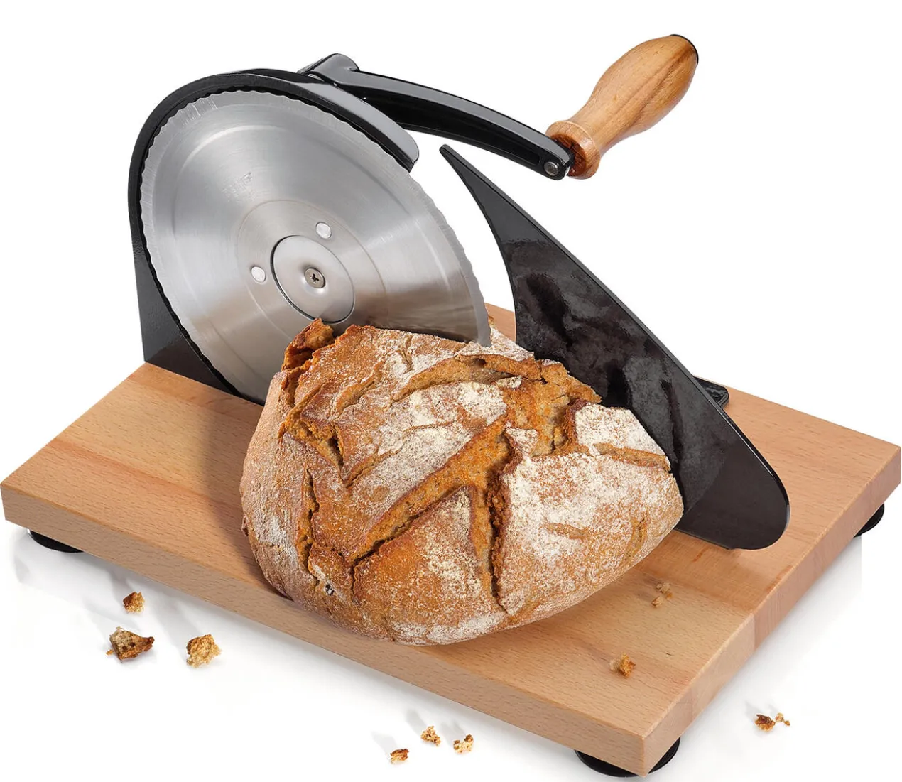 Handkurbel-Brotschneider