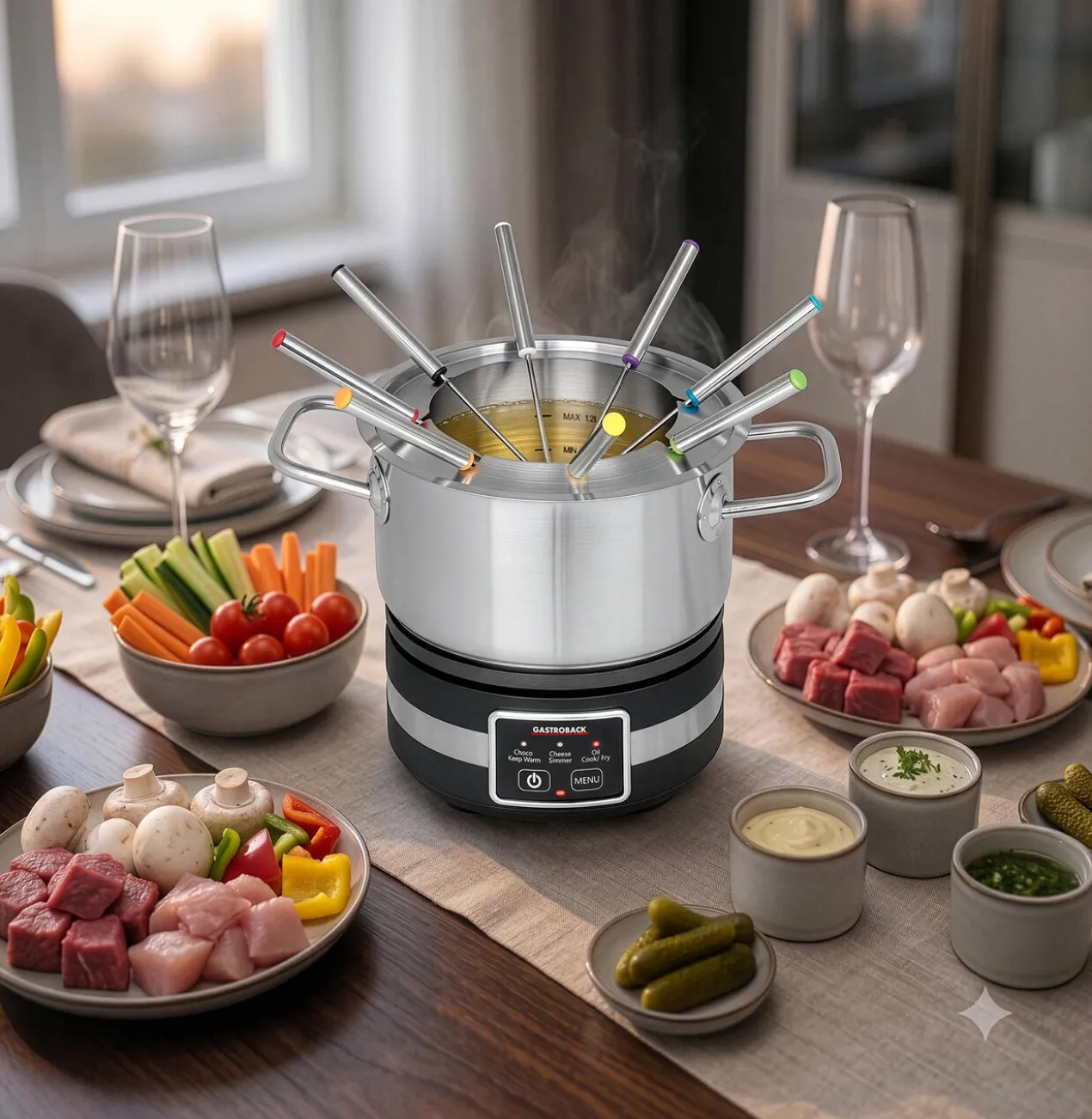 4-in-1 Multifunktions-Fondue
