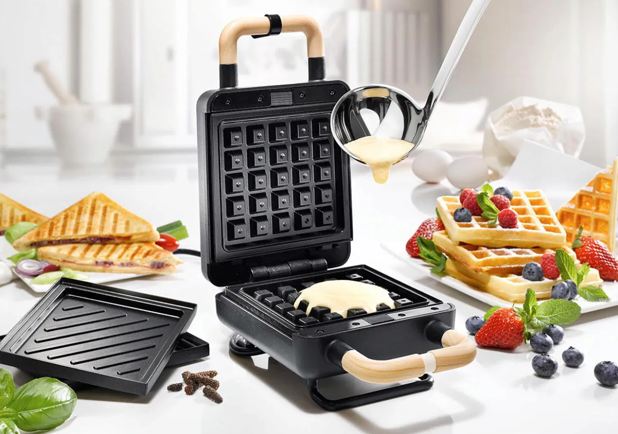 2-in-1 Waffel- und Sandwichmaker