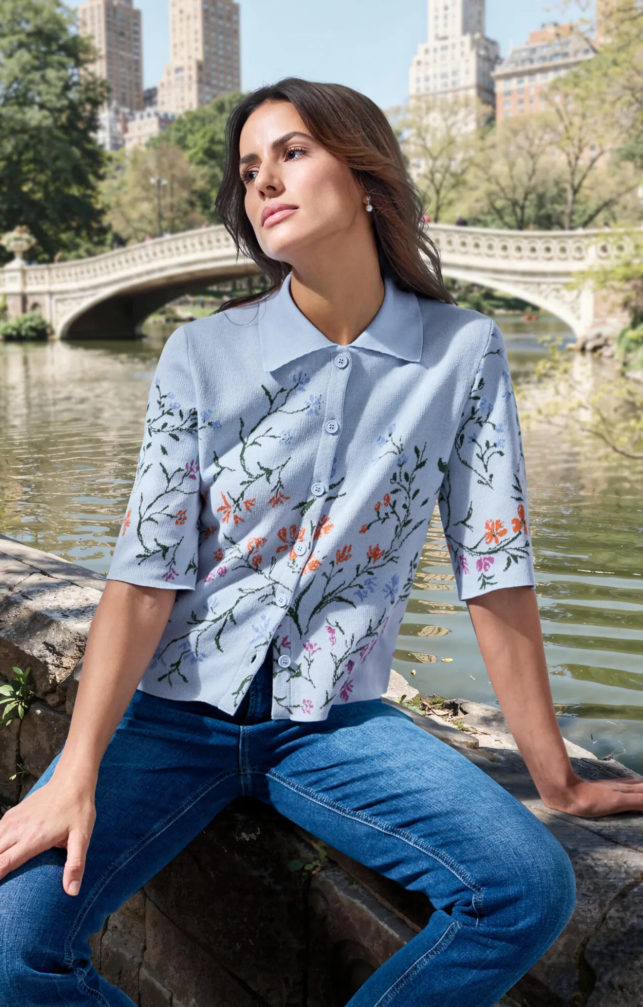 IVKO Jacquard-Strickpolo