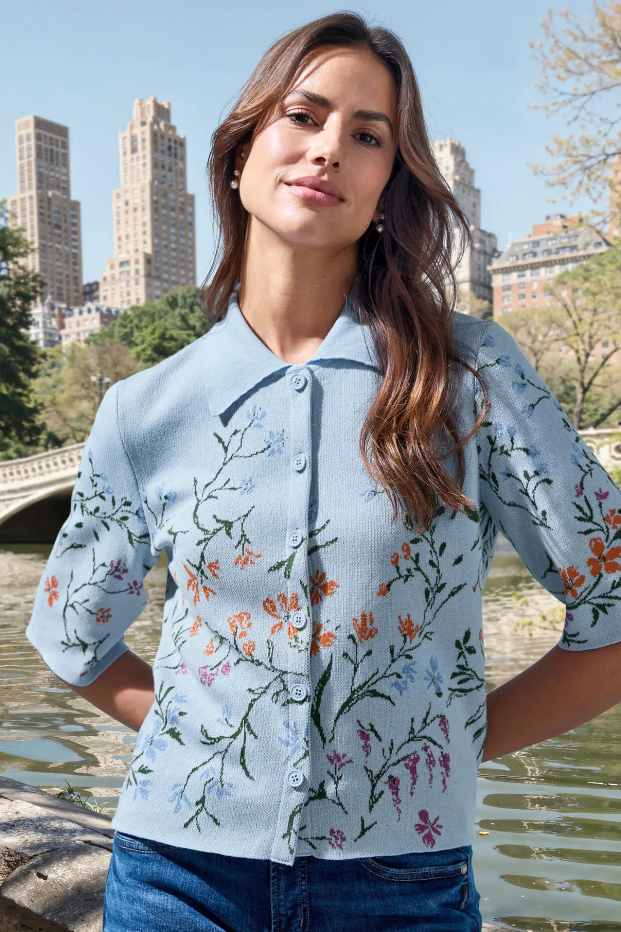 IVKO Jacquard-Strickpolo