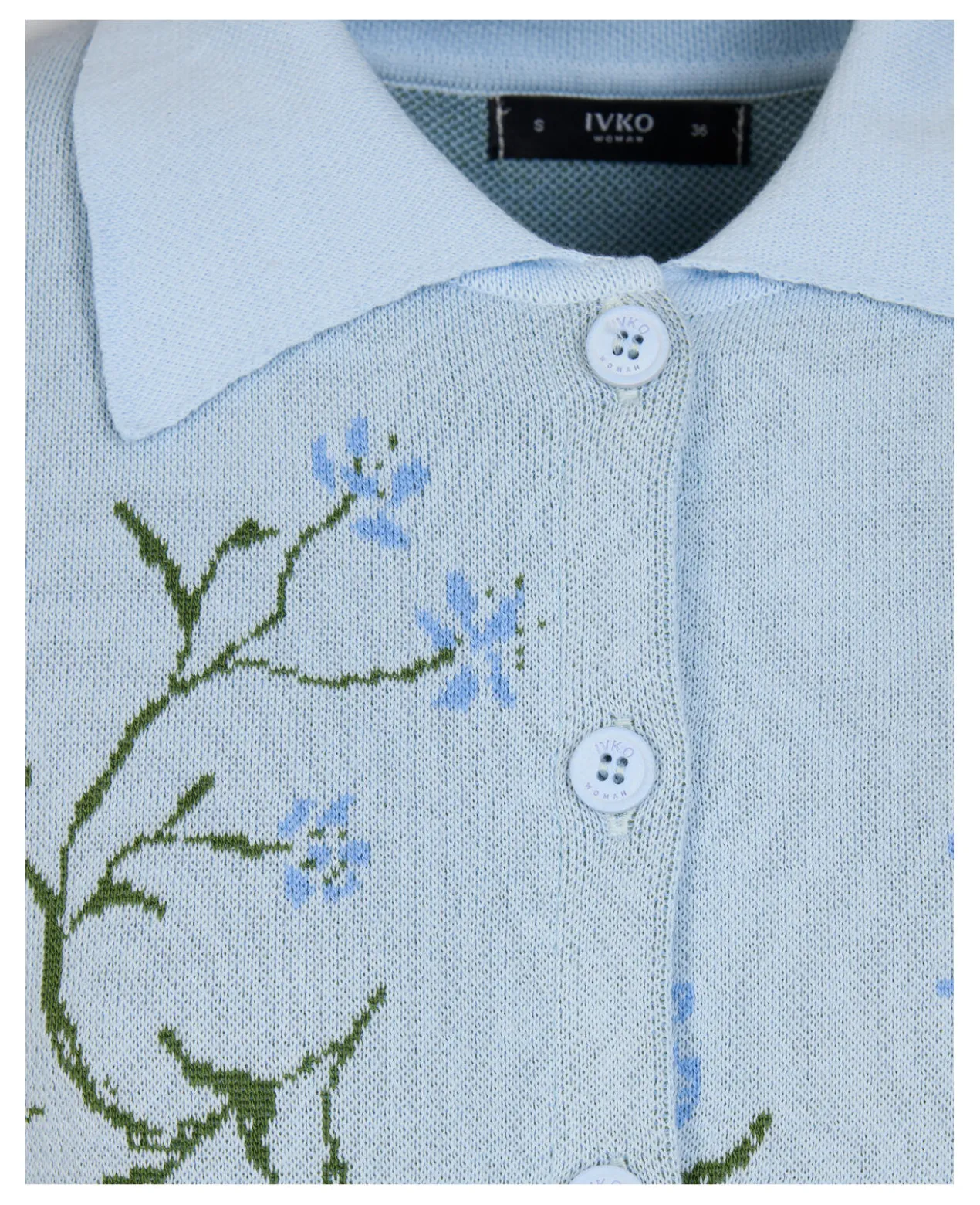 IVKO Jacquard-Strickpolo