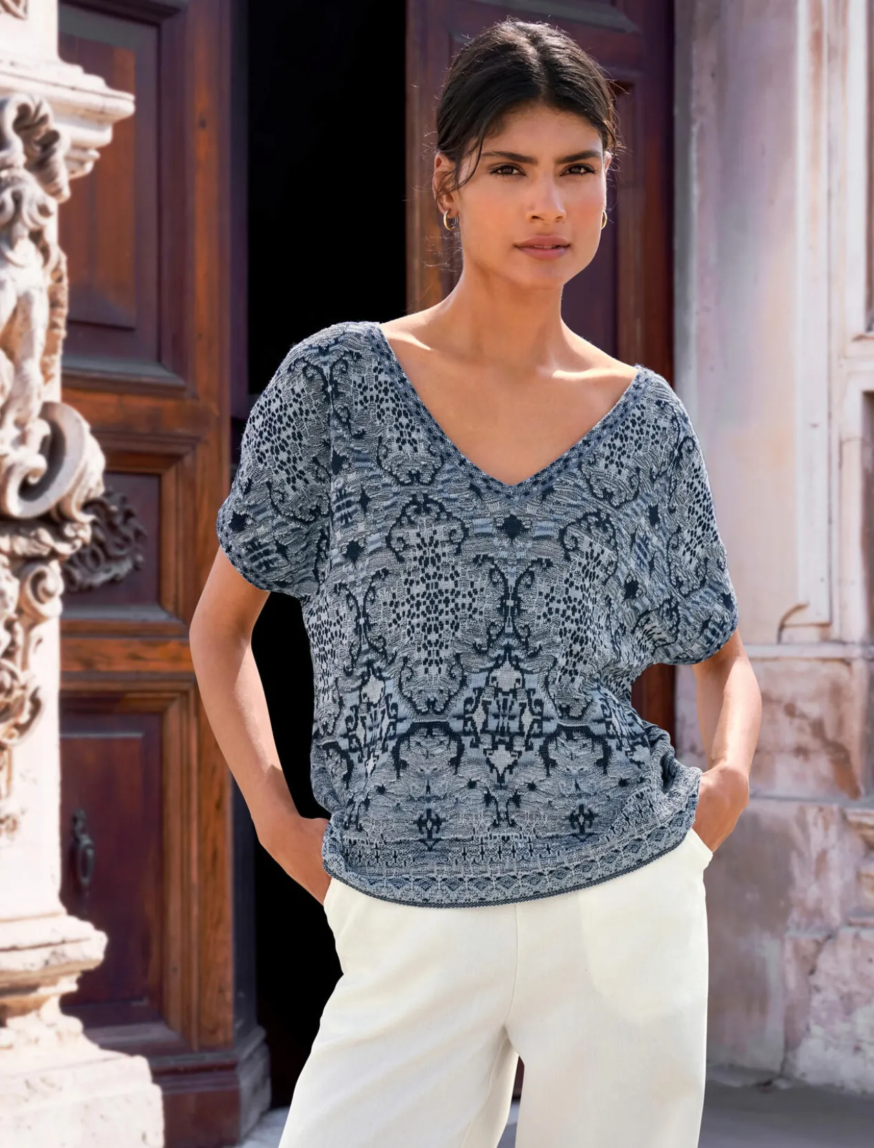IVKO Ornament-Strickshirt
