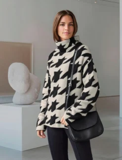 Junghans 1954 Hahnentritt-Kaschmir-Pulli