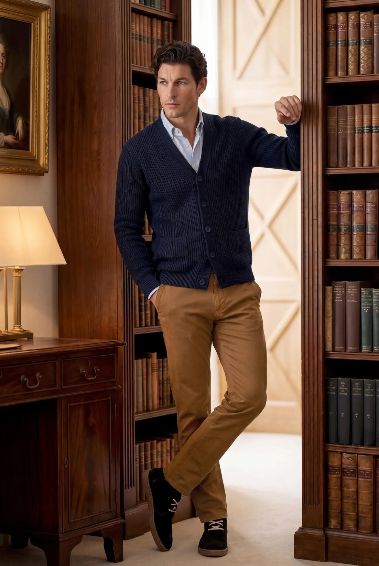 Junghans 1954 Kaschmir-Leinen-Cardigan