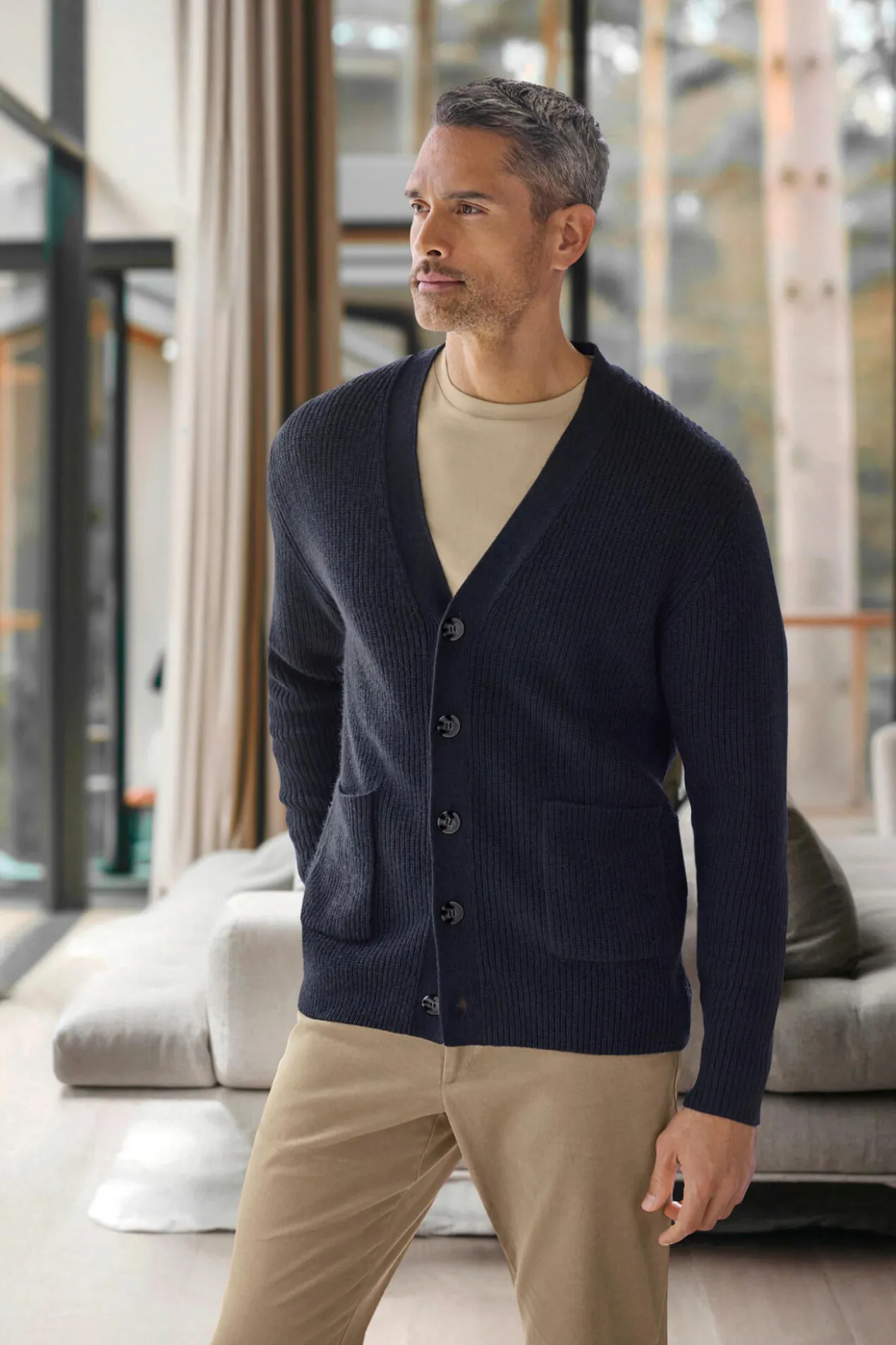 Junghans 1954 Kaschmir-Leinen-Cardigan