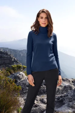 Junghans 1954 Kaschmir V-Pulli oder Rolli, Damen