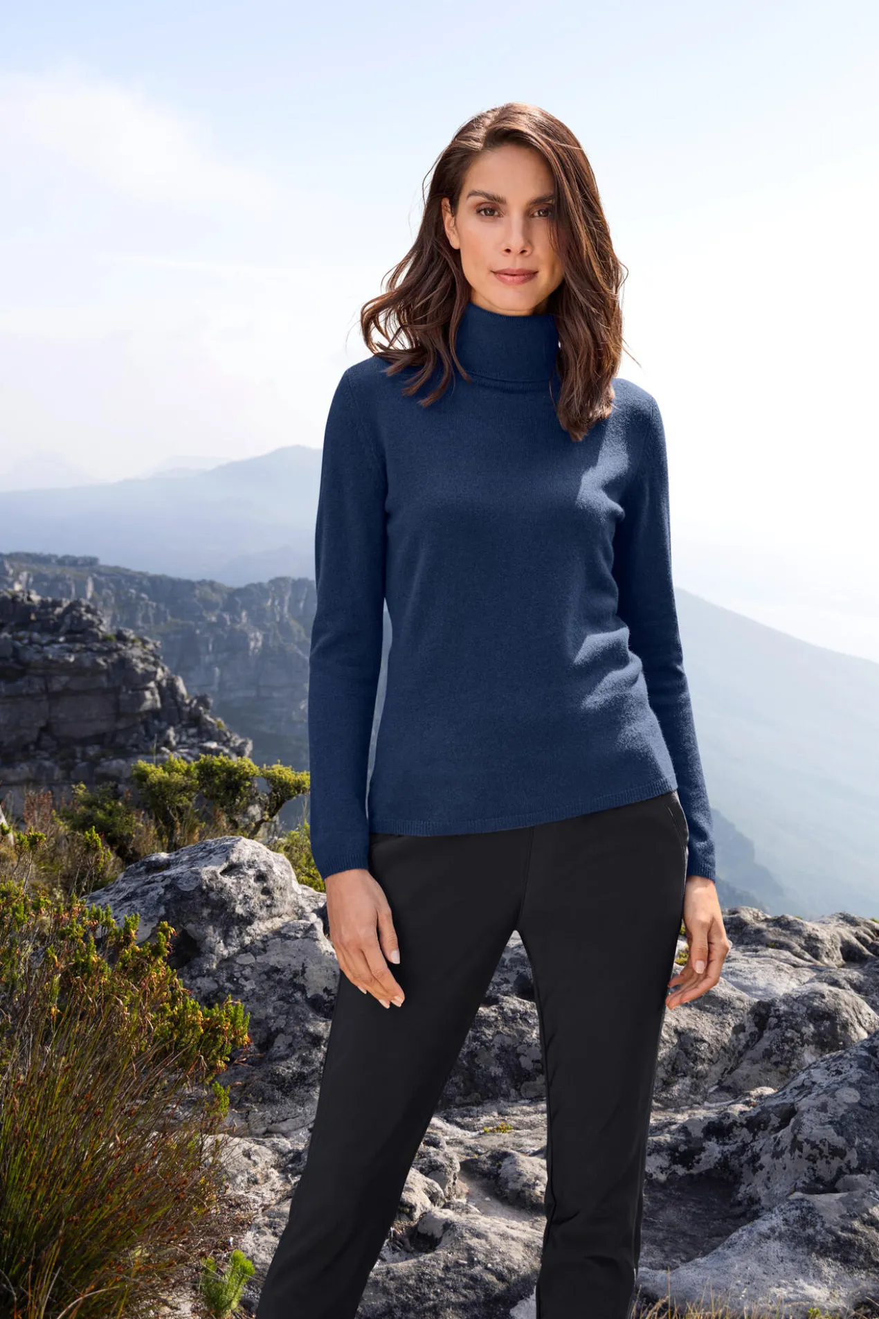 Junghans 1954 Kaschmir V-Pulli oder Rolli, Damen