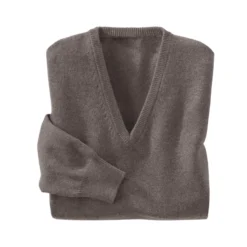 Junghans 1954 Kaschmir V-Pulli oder Rolli, Herren
