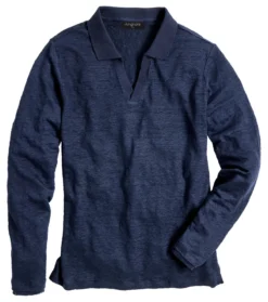 Junghans 1954 Leinen-Langarm-Polo
