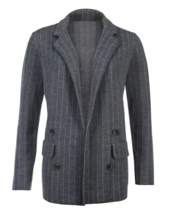 Junghans 1954 Nadelstreifen-Strickblazer