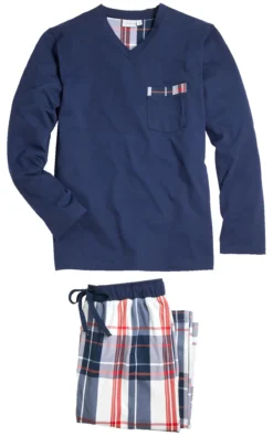 Karo-Lieblings-Pyjama lang
